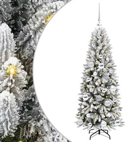 vidaXL Τεχνητό Χριστουγεννιάτικο Δέντρο με 150 LED Λευκό 120 cm