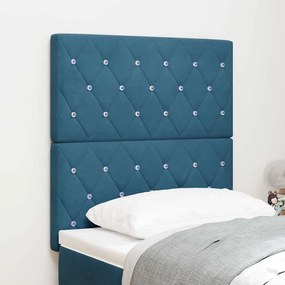 vidaXL Κεφαλάρι Σκούρο Μπλε 80 cm Βελούδο