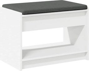 vidaXL Παγκάκι Χαλωρίου Λευκός 63 x 38 x 45 εκ