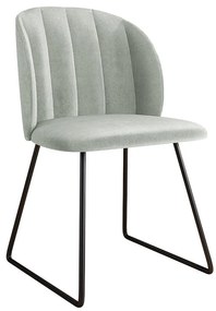 Καρέκλα Comfivo 101, Ανοιχτό γκρι, Μαύρο, 80x52x58cm, 8 kg, Ταπισερί, Μεταλλικά | Epipla1.gr