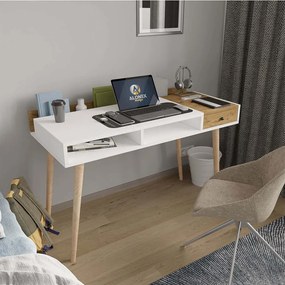 Γραφείο Flex 360ALE1303 120x53x72cm White-Oak