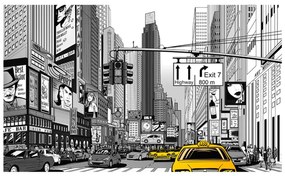 Φωτοταπετσαρία - Yellow cabs in NYC 450x270