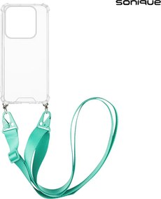 Θήκη Σιλικόνης με Strap Sonique Armor Clear Xiaomi Redmi Note 14 5G Γαλάζιο