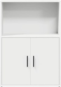 vidaXL Βιβλιοθήκη Λευκή 60x24x85 εκ. από Επεξεργασμένο Ξύλο