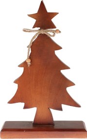 ΔΙΑΚΌΣΜΗΣΗ &amp; DECO ΣΕ ΕΟΡΤΑΣΤΙΚΌ ΠΝΕΎΜΑ XMAS TREE WOOD H31CM WALNUT A68100120