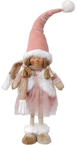 Χριστουγεννιάτικη Διακοσμητική Φιγούρα 50190239 13x9x52cm Pink
