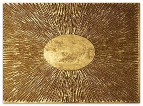 Πίνακας σε καμβά "Golden Sun" Megapap ψηφιακής εκτύπωσης 100x70x3εκ.-GP052-0061