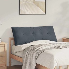 vidaXL Μαξιλάρι Πλάτης Σκούρο Γκρι 120 x 50 x 19 cm