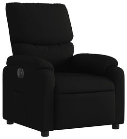 vidaXL Πολυθρόνα Ανακλινόμενη Ηλεκτρική Μαύρη Υφασμάτινη