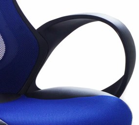 Καρέκλα γραφείου Berwyn 253, Μπλε, 109x67x67cm, 14 kg, Με μπράτσα, Με ρόδες, Μηχανισμός καρέκλας: Κλίση | Epipla1.gr