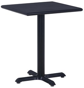 vidaXL Τραπέζι Κήπου Μαύρο 60 x 60 x 75 εκ.