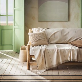 Ριχτάρι Πολυθρόνας (220x170) Gofis Home Izara Natural/Grey 185/05