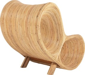ΠΟΛΥΘΡΟΝΑ CURVY LOUNGE HM9645.01 ΑΠΟ RATTAN ΣΕ ΦΥΣΙΚΗ ΑΠΟΧΡΩΣΗ 63x128x97Y εκ.