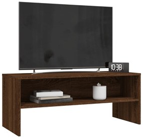 vidaXL Έπιπλο Τηλεόρασης Καφέ Δρυς 100x40x40 εκ. Επεξεργασμένο Ξύλο