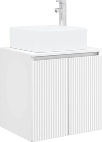 vidaXL Επιτοίχια Λεκάνη Έπιπλο Λευκό 49,5 x 41 x 63 εκ