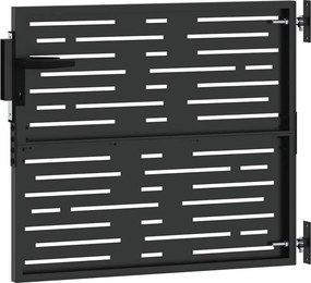 vidaXL Πύλη Κήπου Μαύρο 85 x 100 cm Ατσάλι με Επικάλυψη Πούδρας