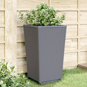 vidaXL Ζαρντινιέρες Κήπου 4 τεμ. Μπλε Γκρι 32,5x32,5x57 εκ. Πολυπροπυλένιο
