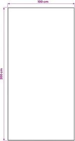vidaXL Χαλί Runner ORIZ 1150 gsm Γκρι και Λευκό