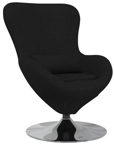 vidaXL Κάθισμα-αυγό Μαύρο 63 x 73 x 90 εκ ύφασμα