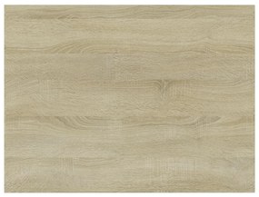 Ράφια Βιβλιοθήκης 4 τεμ. Sonoma Δρυς 40x30x1,5 εκ. Επεξ.Ξύλο - Καφέ