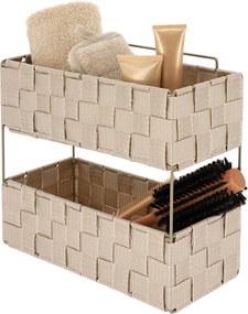 Ραφιέρα Μπάνιου Διπλή (29x12x27) T-D Beige 84231161