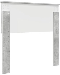 vidaXL Κεφαλάρι με κεφαλάρι Σκυρόδεμα Γκρι 90 cm Επεξεργασμένο ξύλο