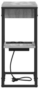 vidaXL Κομοδίνο Γκρι Sonoma 41.5 x 26 x 60.5 εκ Επεξεργασμένο ξύλο