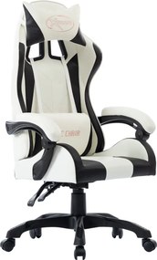 vidaXL Καρέκλα Racing Μαύρη από Συνθετικό Δέρμα