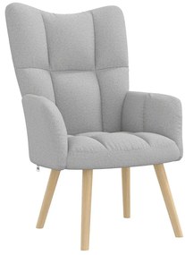 vidaXL Καρέκλα χαλάρωσης Cloud Grey Fabric