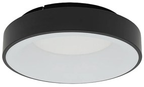 Φωτιστικό Οροφής - Πλαφονιέρα Nikki Round 11210 38x9,5cm 32W Led 4000K Black Nowodvorski