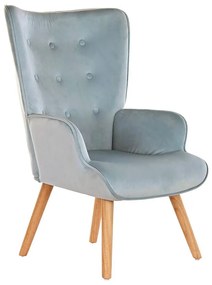 Κάθισμα DKD Home Decor Sky μπλε Φυσικό πολυεστέρας Ξύλο 67 x 75 x 96 cm