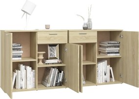 vidaXL Μπουφές Sonoma Δρυς 160 x 36 x 75 εκ. από Επεξ. Ξύλο