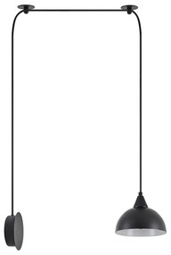 Φωτιστικό Οροφής SE21-BL-B10-BL1W-MS3 ADEPT PENDANT Black Metal Shade+ - Μέταλλο - 77-9051