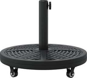 vidaXL Βάση ομπρέλας Art Deco Μαύρο Ø 45 x 39,5 εκ Σίδερο