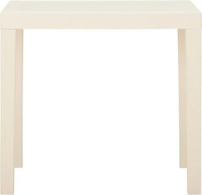vidaXL Τραπέζι Κήπου Λευκό 79 x 65 x 72 εκ. Πλαστικό