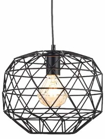 Φωτιστικό Οροφής Μονόφωτο Aca Aladdin KS180430PB Black Matt