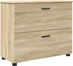 vidaXL Ντουλάπι Μπάνιου με συρτάρι Δρύς Sonoma 76,5 x 35 x 64 εκ