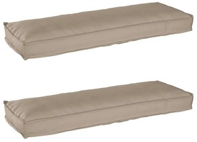 vidaXL Σετ Μαξιλαριών Πάγου 2 pcs Taupe 120 x 40 x 8 εκ Ύφασμα Oxford