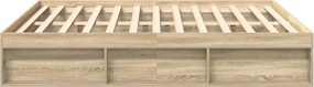 vidaXL Πλαίσιο Κρεβατιού Sonoma Δρυς 200x200 εκ.