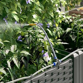 vidaXL Ζαρντινιέρες κήπου Μαύρο 120 x 40 x 126 cm Ατσάλι