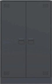 vidaXL Μπουφές Ανθρακί 67x39x107 εκ. από Ατσάλι