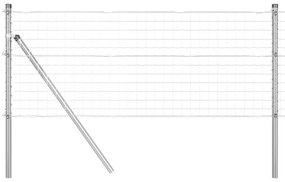 vidaXL Euro Fence με 7 Πόρους 0.8x10 μ Γαλβανισμένος Χάλυβας