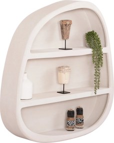 ΡΑΦΙ ΤΟΙΧΟΥ ΣΕΙΡΑ SANTORINI HM18058 MDF ΣΕ ΥΠΟΛΕΥΚΟ ΧΡΩΜΑ 95x18x100Υεκ.