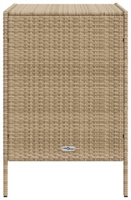 vidaXL Ντουλάπι Αποθήκευσης Κήπου Beige 55x59x80 εκ. Συνθετικό Ρατάν