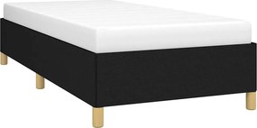 vidaXL Σκελετός Κρεβατιού Χωρίς Στρώμα Μαύρο 100x200 εκ. Υφασμάτινο