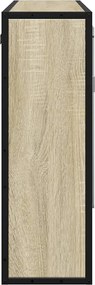 vidaXL Ντουλάπι Καθρέφτη Μπάνιου Sonoma Δρυς 65 x 20 x 60 εκ. από Τεχνητό Ξύλο