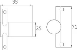 Orabella 15177 Chrome - Άγκιστρο διπλό ανοξείδωτo