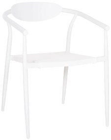 ARMCHAIR SERLY  WHITE ALUMINUM-WHITE TEXTILENE 56x61x74,5Hcm.