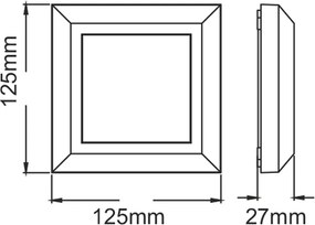 Απλίκα LED Εξωτερικού Χώρου Aca SLIM51NR Rust