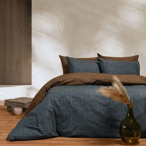 Σεντόνια King Size (Σετ) Melinen Huan Petrol Γκρι Με Λάστιχο 180x200+32
